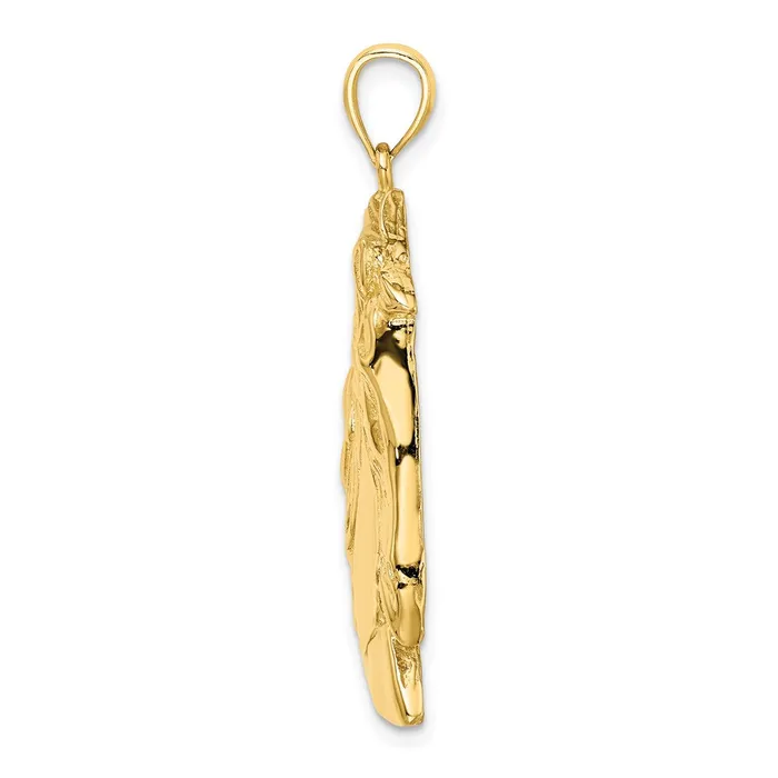 Charm Necklaces Goldia 14k Yellow Gold Horse Head wLong Mane Charm