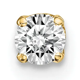 Earrings 14k Single Stud Diamond Earring goldiaca