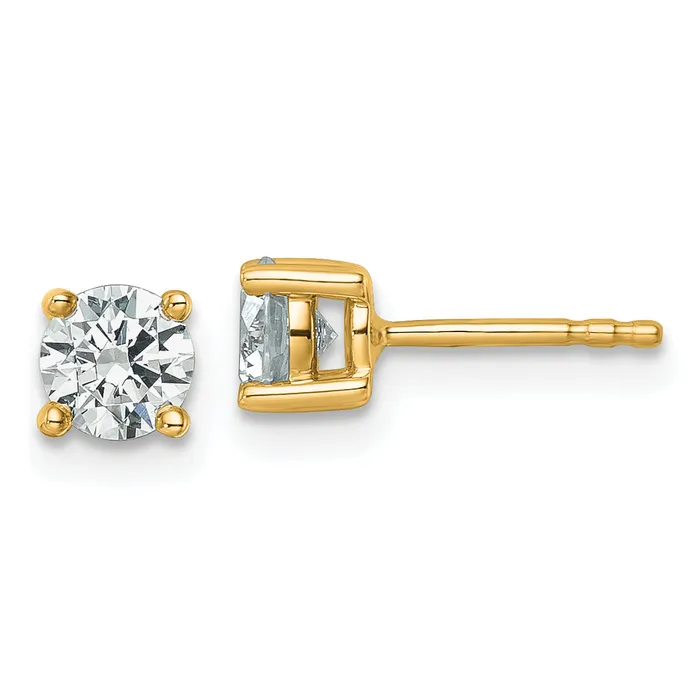 Earrings Goldia 14k Yellow Gold 34 ctw Lab Grown Diamond VSSI G Round 4 Prong Heavy Wt Stud Earrings Earrings Goldia 14k Yellow Gold 34 ctw Lab Grown Diamond VSSI G Round 4 Prong Heavy Wt Stud Earrings