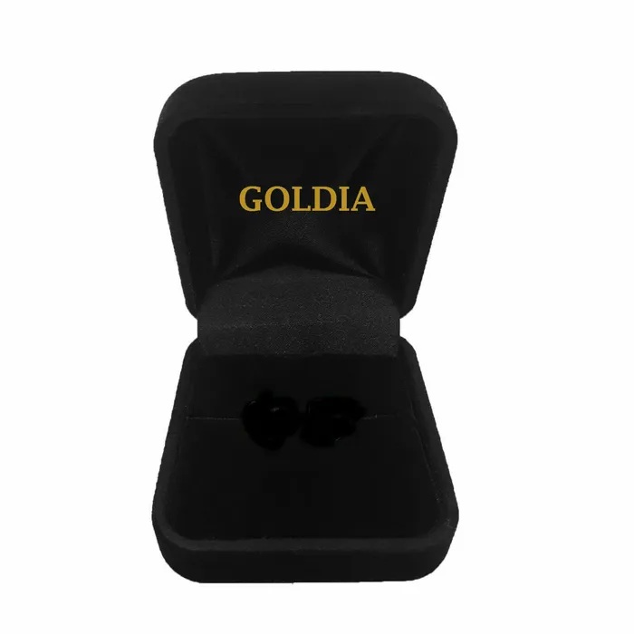 Earrings goldiaca Diamond Shaped Real Diamond Dangling Earring Jacket in 14k White Gold Jewelry