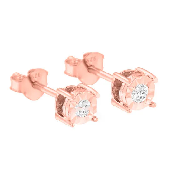 Earrings JMS always Original Haus of Brilliance 10k RoseGold Plated Sterling Silver 110ct TDW RoundCut Diamond MiraclePlated Stud Earrings JKI3 Earrings JMS always Original Haus of Brilliance 10k RoseGold Plated Sterling Silver 110ct TDW RoundCut Diamond MiraclePlated Stud Earrings JKI3