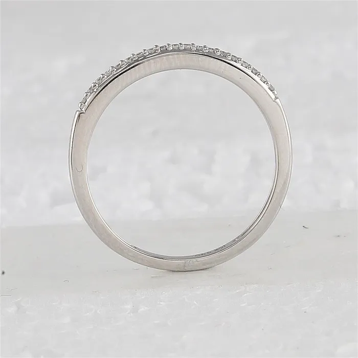 gndatlanta Rings 14k White Gold Round Diamond Bridal Wedding Ring Set 13 Cttw