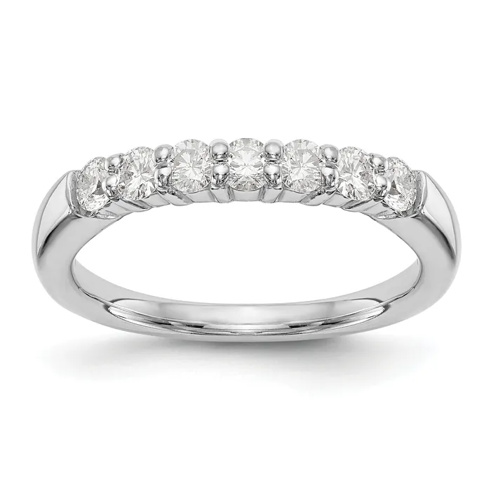 Goldia 14k White Gold 34 Ct Lab Grown Diamond VSSI G Seven Stone Fashion Band Ring Rings Goldia 14k White Gold 34 Ct Lab Grown Diamond VSSI G Seven Stone Fashion Band Ring Rings