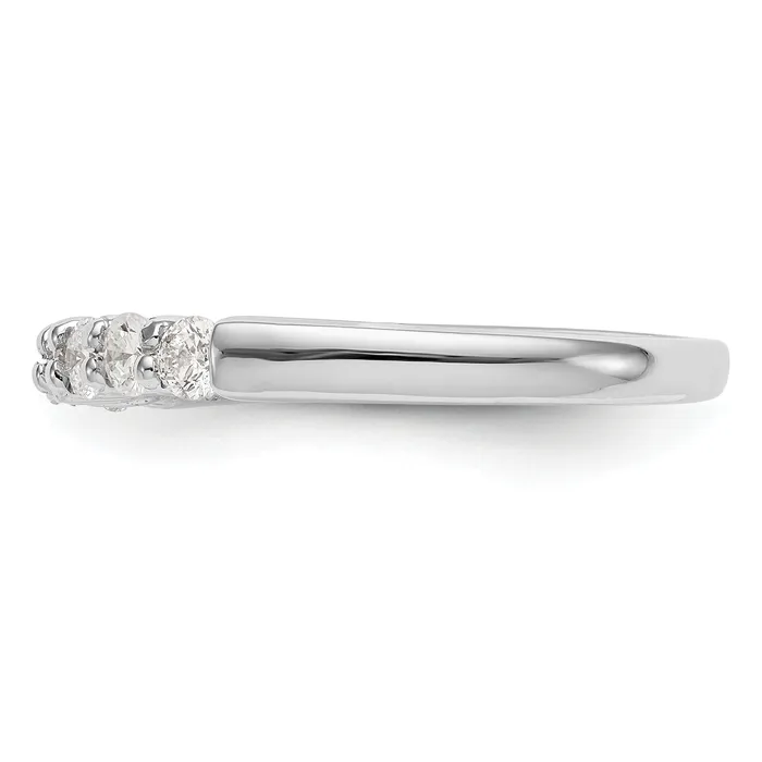 Goldia 14k White Gold 34 Ct Lab Grown Diamond VSSI G Seven Stone Fashion Band Ring Rings