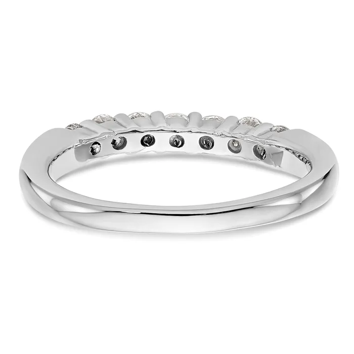 Goldia 14k White Gold 34 Ct Lab Grown Diamond VSSI G Seven Stone Fashion Band Ring Rings