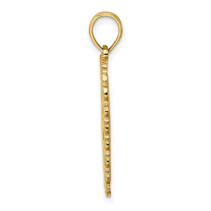 Goldia Charm Necklaces 14k Yellow Gold Hearts w Ace Playing Cards Charm