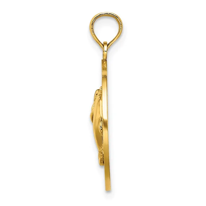 Goldia Charm Necklaces 14k Yellow Gold MYSTIC CT Dolphins Charm