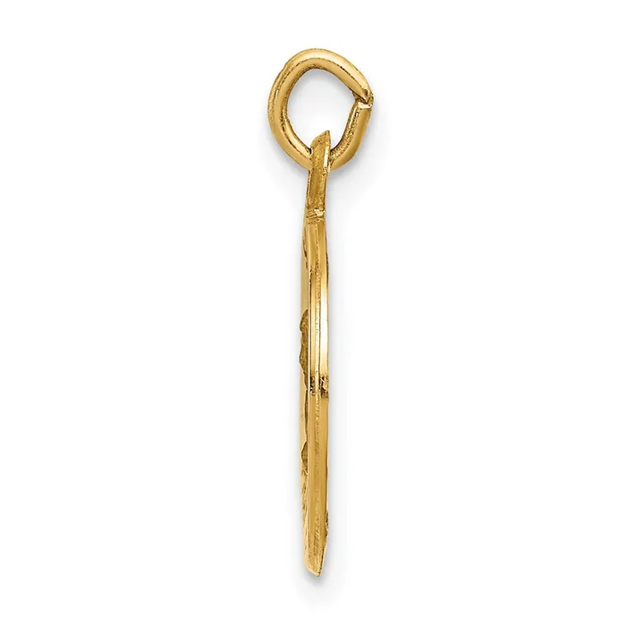 Goldia Charm Necklaces 14k Yellow Gold Saint Mark Medal Charm