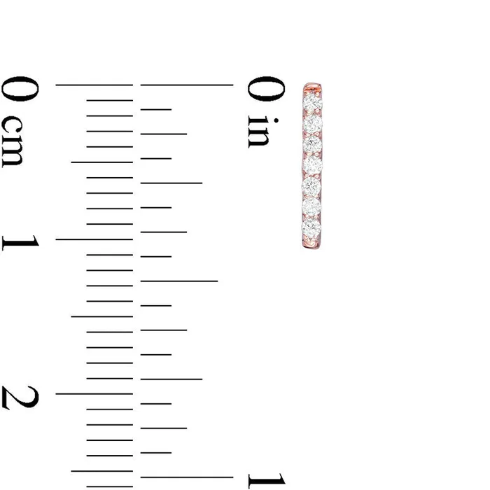 Goldia Earrings 01 CT TW Diamond Vertical Bar Drop Earrings in 10K Rose Gold Goldia Earrings 01 CT TW Diamond Vertical Bar Drop Earrings in 10K Rose Gold