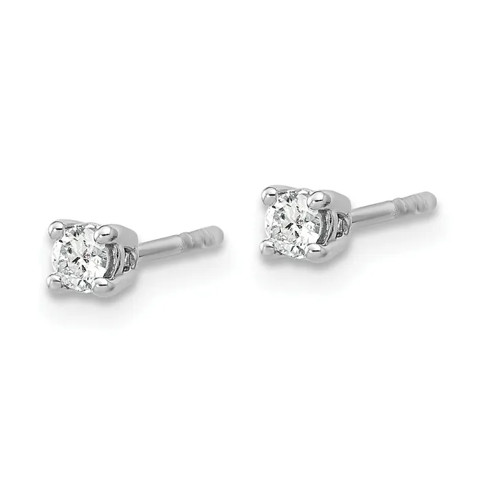 Goldia Earrings 14k White Gold 16 ctw Lab Grown Diamond VSSI G Round 4 Prong Heavy Wt Stud Earrings