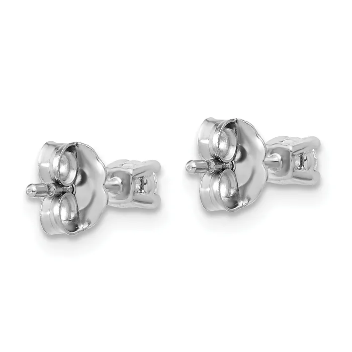 Goldia Earrings 14k White Gold 16 ctw Lab Grown Diamond VSSI G Round 4 Prong Heavy Wt Stud Earrings