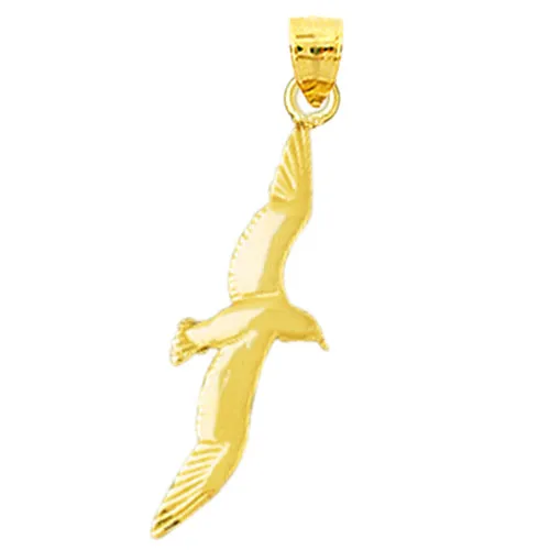 Goldia PreStyled Sets 14K Gold Sea Gull Pendant