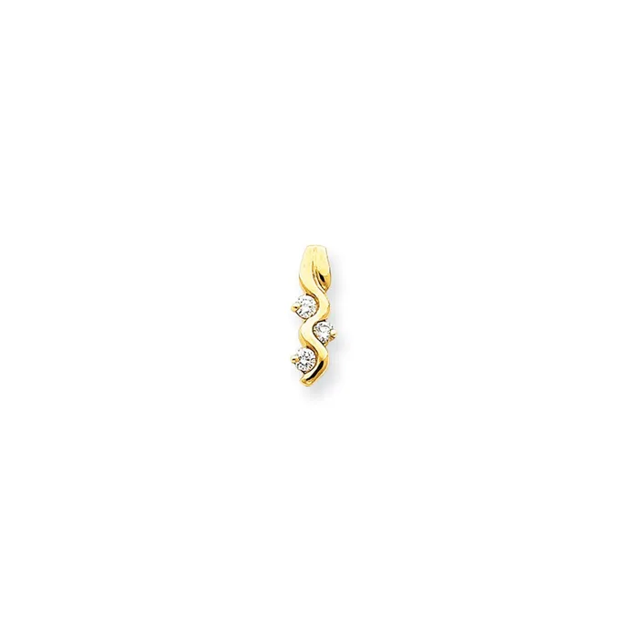 Goldia PreStyled Sets 14K Yellow Gold A Real Diamond chain slide