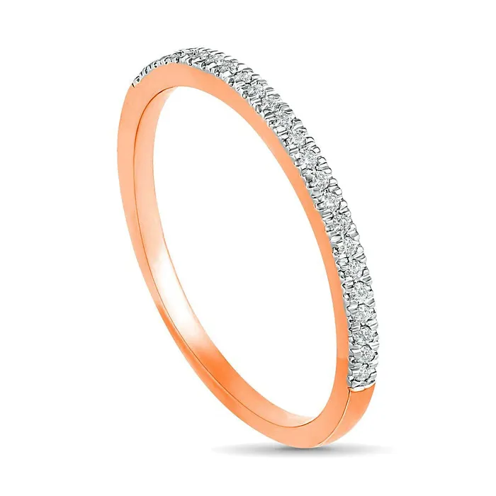 Goldia Rings 038 CT TW Composite Natural Diamond Antique VintageStyle Alternating Bridal Engagement Ring Set in Solid 10K Rose Gold Goldia Rings 038 CT TW Composite Natural Diamond Antique VintageStyle Alternating Bridal Engagement Ring Set in Solid 10K Rose Gold
