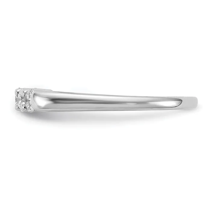 Goldia Rings 14k White Gold 12 Ct Lab Grown Diamond VSSI G Five Stone Fashion Band Ring