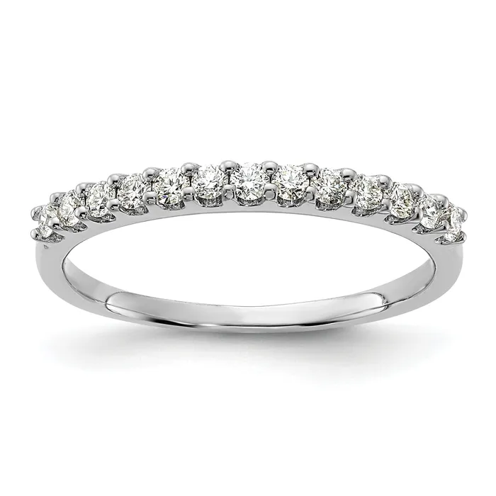 Goldia Rings 14k White Gold 14 Ct Lab Grown Diamond VSSI G Band Ring