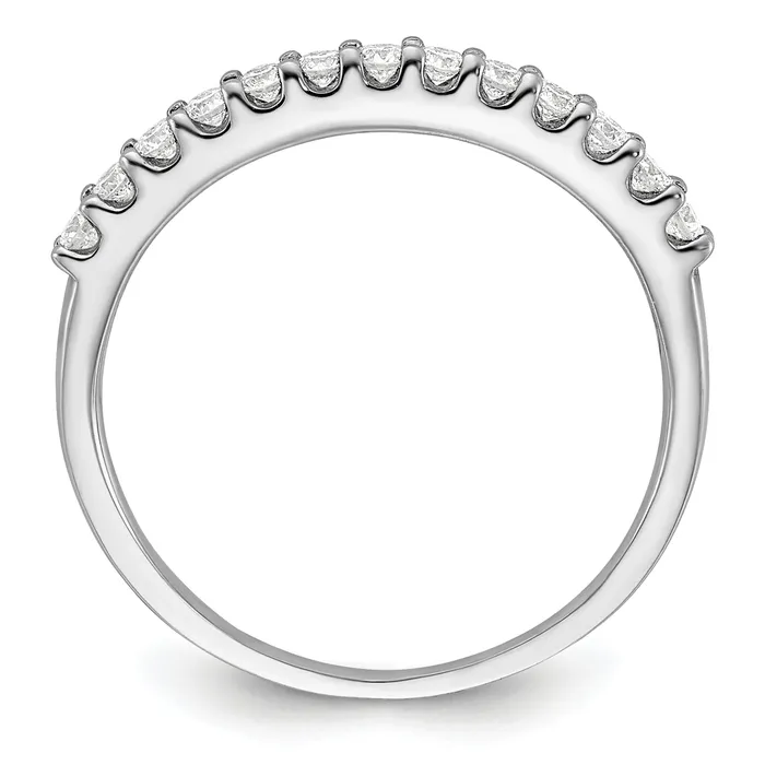 Goldia Rings 14k White Gold 14 Ct Lab Grown Diamond VSSI G Band Ring