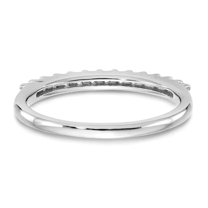 Goldia Rings 14k White Gold 14 Ct Lab Grown Diamond VSSI G Band Ring