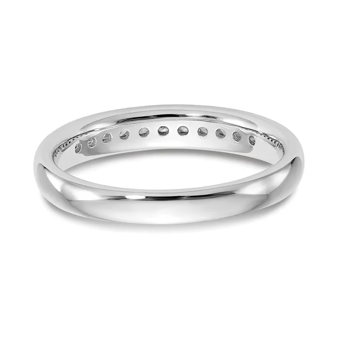 Goldia Rings 14k White Gold 15 Ct Lab Grown Diamond VSSI G Eleven Stone Channel Set Band Ring