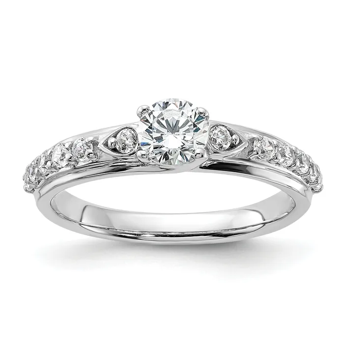 Goldia Rings 14k White Gold 34 Ct Lab Grown Diamond VSSI G Petite Engagement Ring Goldia Rings 14k White Gold 34 Ct Lab Grown Diamond VSSI G Petite Engagement Ring