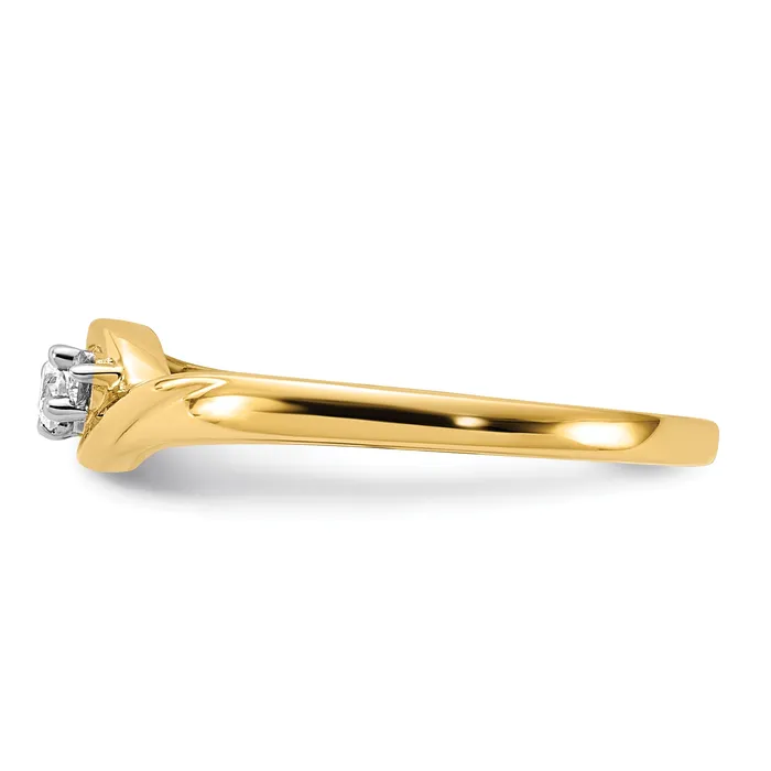 Goldia Rings 14k Yellow Gold 110 Ct Lab Grown Diamond VSSI G Three Stone Ring
