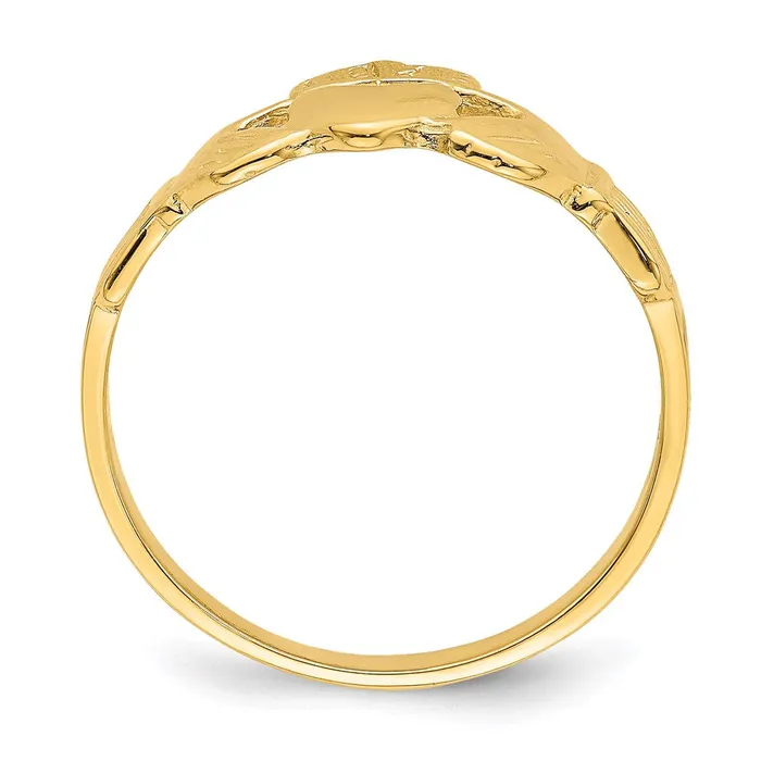 Goldia Rings 14K Yellow Gold Polished Claddagh Ring