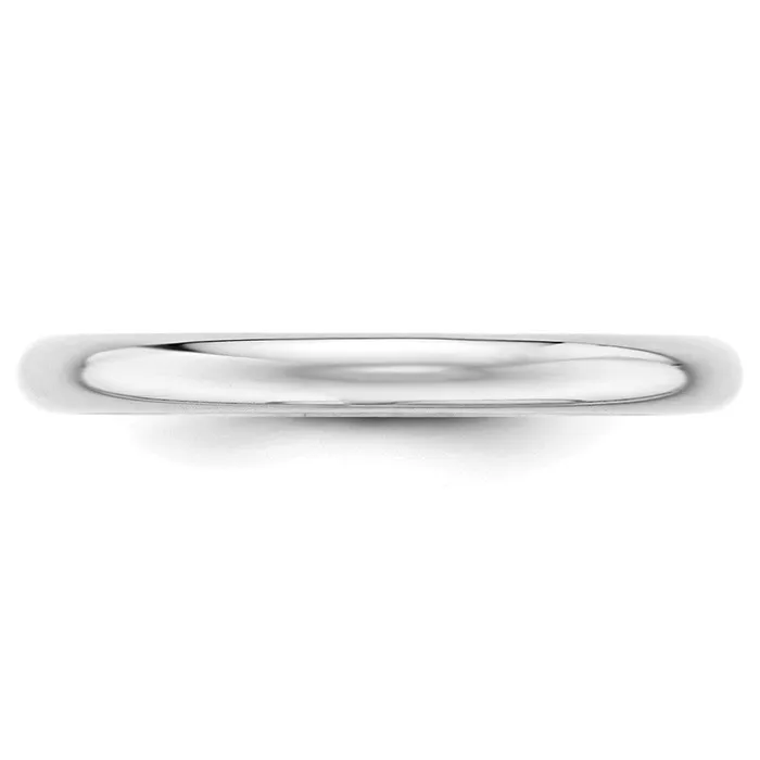 Goldia Rings Solid 10K White Gold 25mm Half Round MensWomens Wedding Band Ring Size 11 Goldia Rings Solid 10K White Gold 25mm Half Round MensWomens Wedding Band Ring Size 11