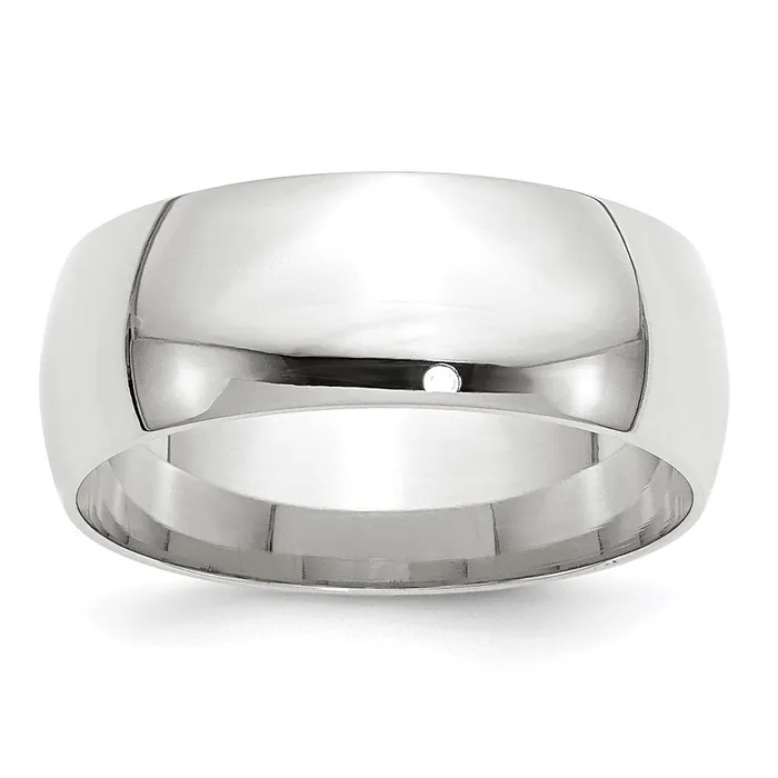 Goldia Rings Solid 10K White Gold 8mm Light Weight Comfort Fit MensWomens Wedding Band Ring Size 105 Goldia Rings Solid 10K White Gold 8mm Light Weight Comfort Fit MensWomens Wedding Band Ring Size 105