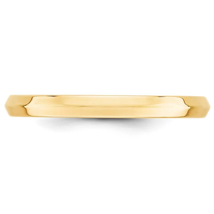 Goldia Rings Solid 10K Yellow Gold 25mm Knife Edge Comfort Fit MensWomens Wedding Band Ring Size 6 Goldia Rings Solid 10K Yellow Gold 25mm Knife Edge Comfort Fit MensWomens Wedding Band Ring Size 6