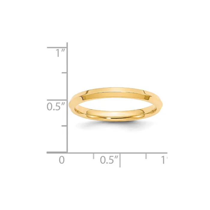 Goldia Rings Solid 10K Yellow Gold 25mm Knife Edge Comfort Fit MensWomens Wedding Band Ring Size 6 Goldia Rings Solid 10K Yellow Gold 25mm Knife Edge Comfort Fit MensWomens Wedding Band Ring Size 6