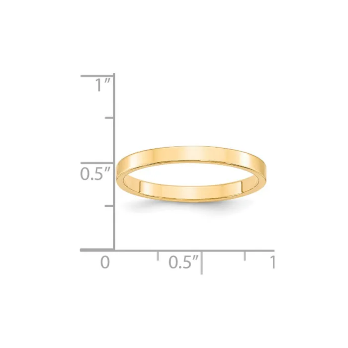 Goldia Rings Solid 10K Yellow Gold 25mm Light Weight Flat MensWomens Wedding Band Ring Size 65 Goldia Rings Solid 10K Yellow Gold 25mm Light Weight Flat MensWomens Wedding Band Ring Size 65