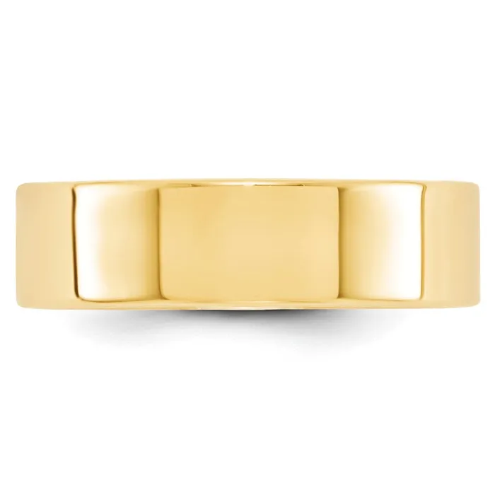 Goldia Rings Solid 10K Yellow Gold 6mm Light Weight Flat MensWomens Wedding Band Ring Size 75 Goldia Rings Solid 10K Yellow Gold 6mm Light Weight Flat MensWomens Wedding Band Ring Size 75