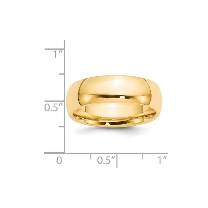 Goldia Rings Solid 10K Yellow Gold 7mm Comfort Fit MensWomens Wedding Band Ring Size 12 Goldia Rings Solid 10K Yellow Gold 7mm Comfort Fit MensWomens Wedding Band Ring Size 12