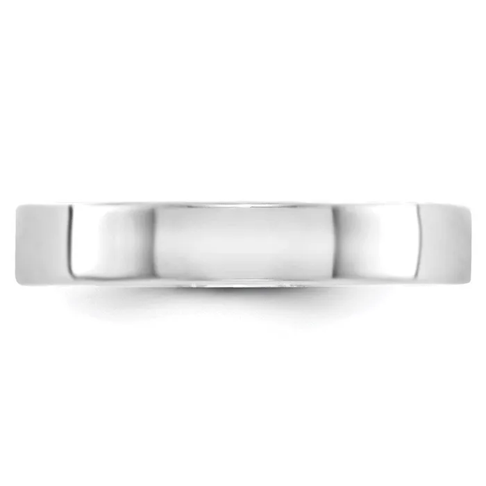 Goldia Rings Solid 14K White Gold 4mm Light Weight Flat MensWomens Wedding Band Ring Size 7 Goldia Rings Solid 14K White Gold 4mm Light Weight Flat MensWomens Wedding Band Ring Size 7
