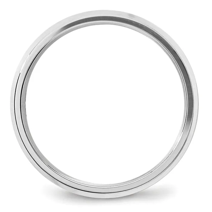 Goldia Rings Solid 14K White Gold 5mm Bevel Edge Comfort Fit MensWomens Wedding Band Ring Size 10 Goldia Rings Solid 14K White Gold 5mm Bevel Edge Comfort Fit MensWomens Wedding Band Ring Size 10