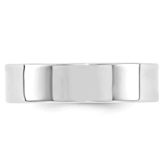 Goldia Rings Solid 14K White Gold 6mm Standard Flat Comfort Fit MensWomens Wedding Band Ring Size 85 Goldia Rings Solid 14K White Gold 6mm Standard Flat Comfort Fit MensWomens Wedding Band Ring Size 85