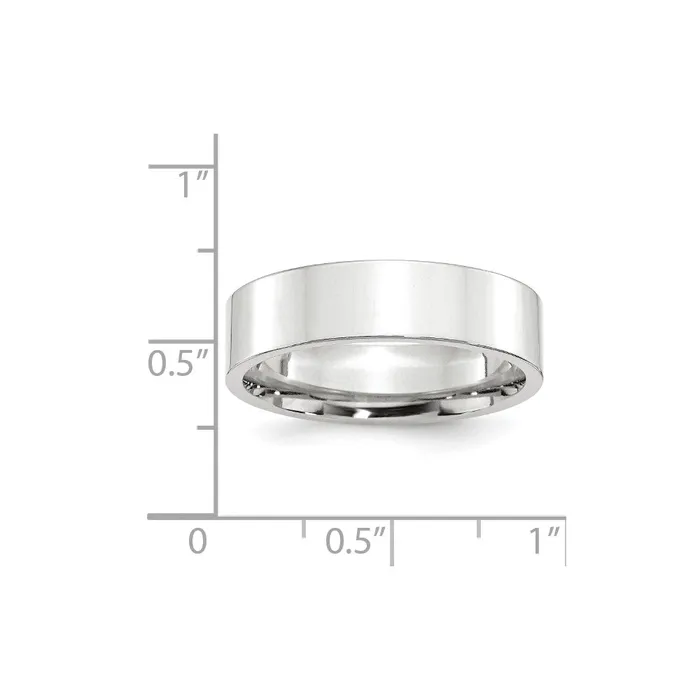 Goldia Rings Solid 14K White Gold 6mm Standard Flat Comfort Fit MensWomens Wedding Band Ring Size 85 Goldia Rings Solid 14K White Gold 6mm Standard Flat Comfort Fit MensWomens Wedding Band Ring Size 85