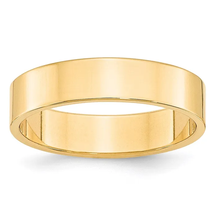 Goldia Rings Solid 14K Yellow Gold 5mm Light Weight Flat MensWomens Wedding Band Ring Size 6 Goldia Rings Solid 14K Yellow Gold 5mm Light Weight Flat MensWomens Wedding Band Ring Size 6