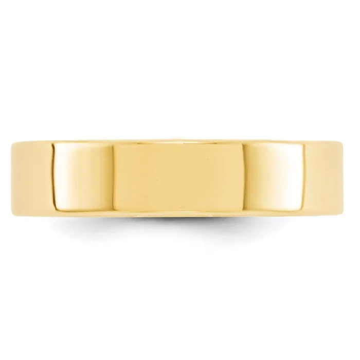 Goldia Rings Solid 14K Yellow Gold 5mm Light Weight Flat MensWomens Wedding Band Ring Size 6 Goldia Rings Solid 14K Yellow Gold 5mm Light Weight Flat MensWomens Wedding Band Ring Size 6