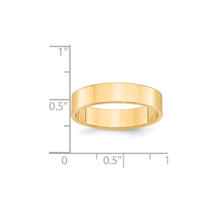 Goldia Rings Solid 14K Yellow Gold 5mm Light Weight Flat MensWomens Wedding Band Ring Size 6 Goldia Rings Solid 14K Yellow Gold 5mm Light Weight Flat MensWomens Wedding Band Ring Size 6