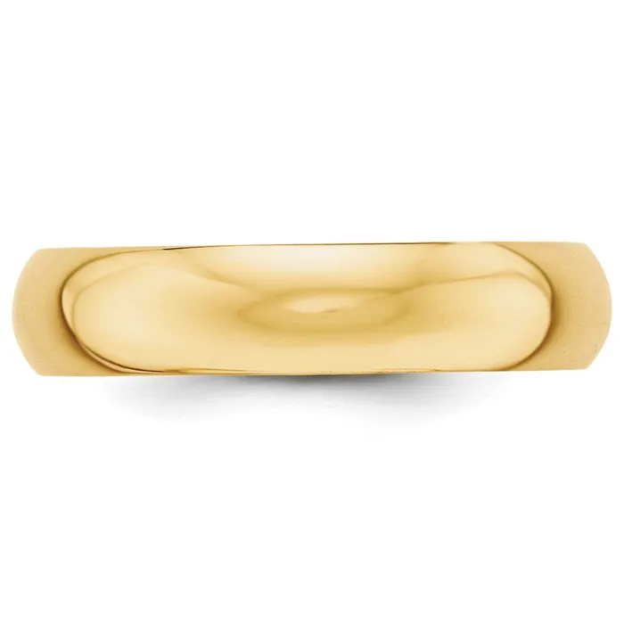 Goldia Rings Solid 18K Yellow Gold 5mm HalfRound Wedding MensWomens Wedding Band Ring Size 105 Goldia Rings Solid 18K Yellow Gold 5mm HalfRound Wedding MensWomens Wedding Band Ring Size 105