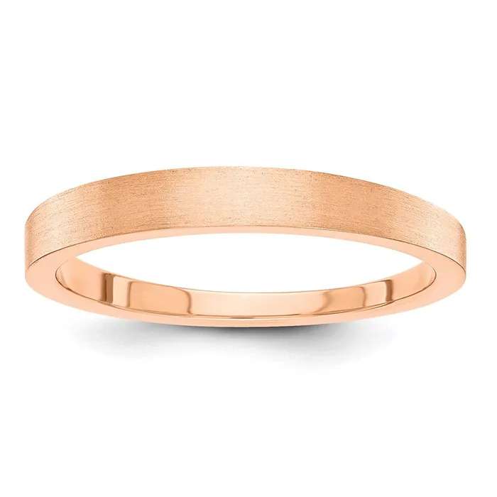 Goldia Solid 10K Rose Gold 3mm Satin Tapered MensWomens Wedding Band Ring Size 55 Rings Goldia Solid 10K Rose Gold 3mm Satin Tapered MensWomens Wedding Band Ring Size 55 Rings