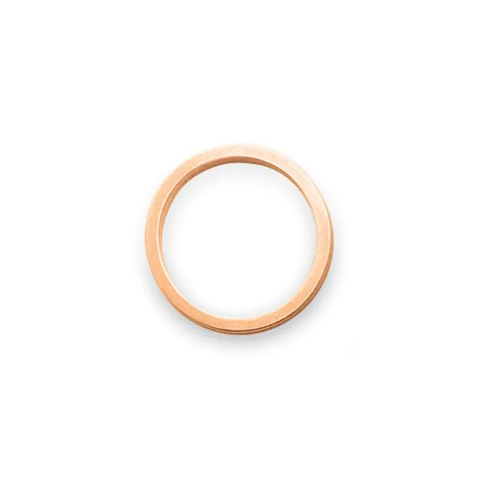 Goldia Solid 10K Rose Gold 3mm Satin Tapered MensWomens Wedding Band Ring Size 55 Rings Goldia Solid 10K Rose Gold 3mm Satin Tapered MensWomens Wedding Band Ring Size 55 Rings