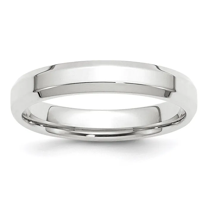 Goldia Solid 10K White Gold 4mm Bevel Edge Comfort Fit MensWomens Wedding Band Ring Size 95 Rings Goldia Solid 10K White Gold 4mm Bevel Edge Comfort Fit MensWomens Wedding Band Ring Size 95 Rings