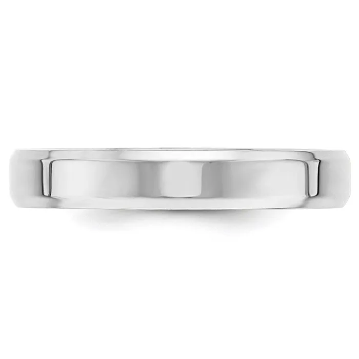 Goldia Solid 10K White Gold 4mm Bevel Edge Comfort Fit MensWomens Wedding Band Ring Size 95 Rings Goldia Solid 10K White Gold 4mm Bevel Edge Comfort Fit MensWomens Wedding Band Ring Size 95 Rings