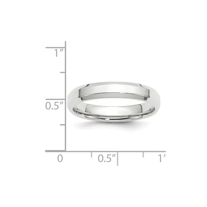 Goldia Solid 10K White Gold 4mm Bevel Edge Comfort Fit MensWomens Wedding Band Ring Size 95 Rings Goldia Solid 10K White Gold 4mm Bevel Edge Comfort Fit MensWomens Wedding Band Ring Size 95 Rings