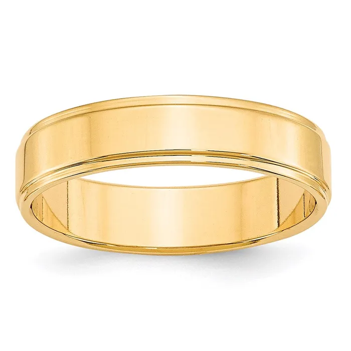 Goldia Solid 10K Yellow Gold 5mm Flat with Step Edge MensWomens Wedding Band Ring Size 115 Rings Goldia Solid 10K Yellow Gold 5mm Flat with Step Edge MensWomens Wedding Band Ring Size 115 Rings