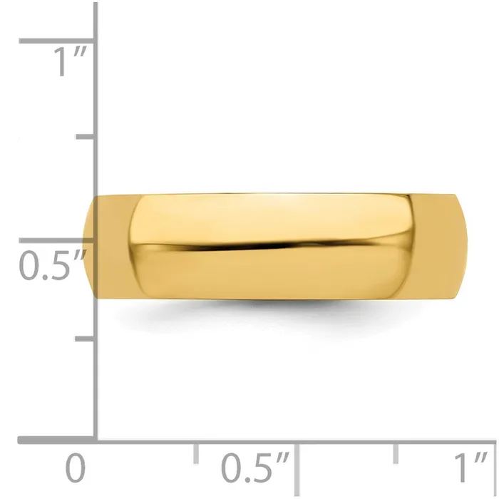 Goldia Solid 14K Yellow Gold 6mm Half Round MensWomens Wedding Band Ring Size 14 Rings Goldia Solid 14K Yellow Gold 6mm Half Round MensWomens Wedding Band Ring Size 14 Rings