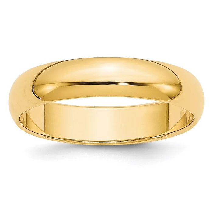 Goldia Solid 18K Yellow Gold 5mm HalfRound Wedding MensWomens Wedding Band Ring Size 95 Rings Goldia Solid 18K Yellow Gold 5mm HalfRound Wedding MensWomens Wedding Band Ring Size 95 Rings