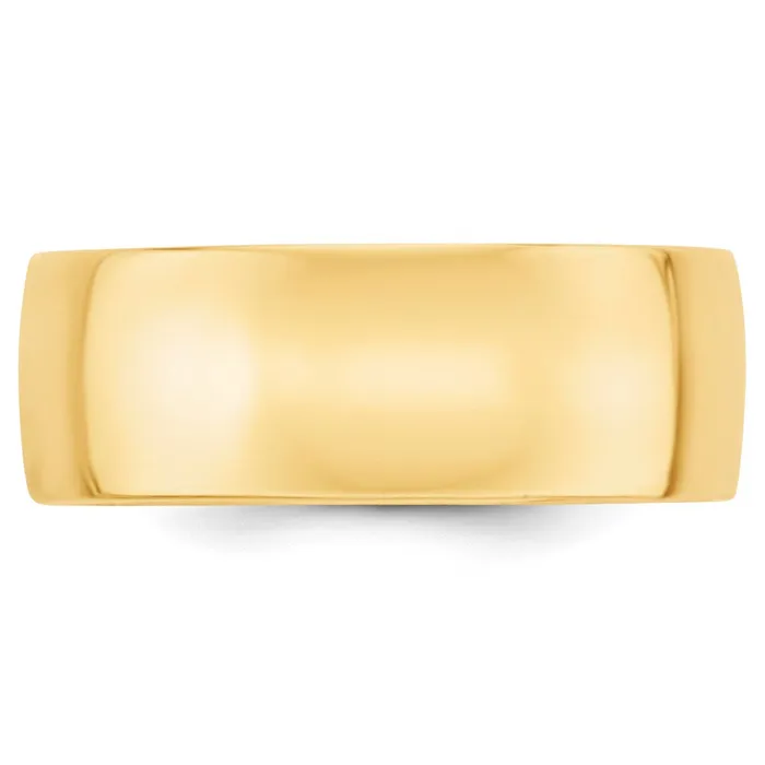 Goldia Solid 18K Yellow Gold 8mm Light Weight Comfort Fit MensWomens Wedding Band Ring Size 5 Rings Goldia Solid 18K Yellow Gold 8mm Light Weight Comfort Fit MensWomens Wedding Band Ring Size 5 Rings